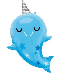 Maxi Narwhal Baby folijski balon