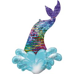 Maxi Mermaid Sequin Tail folijski balon