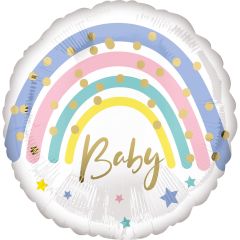 Standard Pastel Rainbow Baby  folijski balon