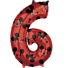 Mid size Mickey Mouse Forever Broj 6 folijski balon