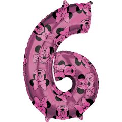 Mid size Minnie Mouse Forever Broj 6 folijski balon