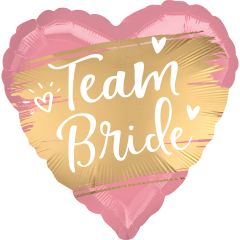 Standard Satin Gold Team Bride folijski balon