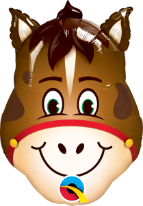 Mini Hilarious Horse folijski balon na štapiću