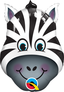 Mini Zany Zebra folijski balon na štapiću