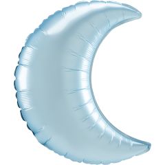 Maxi Pastel Blue Satin Mjesec folijski balon 26"