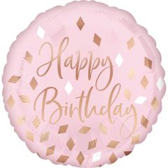 Standard Blush Birthday folijski balon