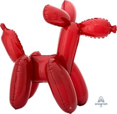 Standard Multi Red Balloon Dog folijski balon