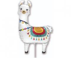Mini 14"FX Llama folijski balon na štapiću