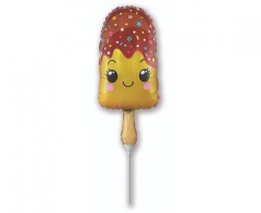 Mini 14"FX Ice on Stick Yellow folijski balon na štapiću