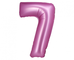 Folijski balon B&C broj 7 Satin Pink