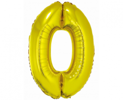Folijski balon Smart broj 0 Gold