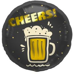 Standard Cheers Beer black folijski balon