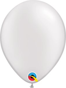 Lateks baloni 13cm Pearl White 