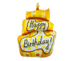 Maxi Happy Birthday Cake folijski balon