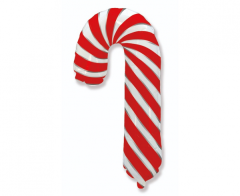 Maxi XMas Lollypop White/red folijski balon