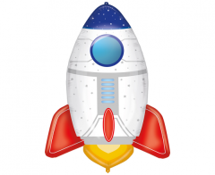 Maxi FX Shp Rocket folijski balon