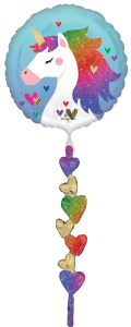 AirWalker Rainbow Unicorn folijski balon