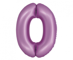 Folijski balon Smart broj 0 Lavander