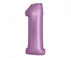Folijski balon Smart broj 1 Lavander