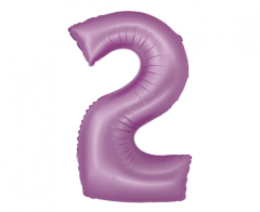Folijski balon Smart broj 2 Lavander