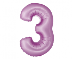 Folijski balon Smart broj 3 Lavander