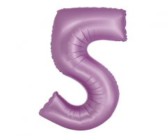 Folijski balon Smart broj 5 Lavander