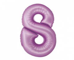 Folijski balon Smart broj 8 Lavander