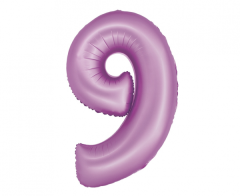 Folijski balon Smart broj 9 Lavander