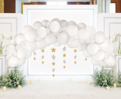 Balonska Girlanda B&C White 