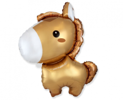 Maxi FX Baby Horse Brown folijski balon