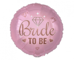Standard Bride To Be Pink folijski balon
