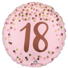 Standard Pretty Pink 18TH Birthday folijski balon