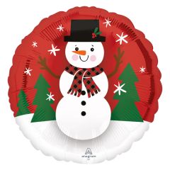 Standard Smiley Snowman folijski balon