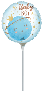 Mini  Little Moon Boy folijski balon na štapiću