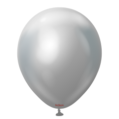 Latex baloni 45 cm Mirror (Chrome) Silver