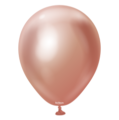 Latex baloni 30 cm Mirror (Chrome) Rose Gold