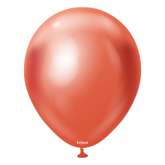 Latex baloni 13 cm Mirror (Chrome) Red