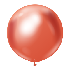 Latex baloni 60 cm Mirror(chrome)Red