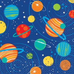 Blast off Birthday salvete 25x25 cm