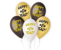 Latex baloni Happy New Year 30 cm