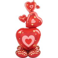 AirLoonz Stacking Hearts folijski balon