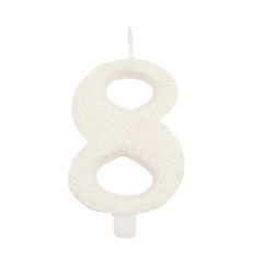 Svjećica Glitter White 8