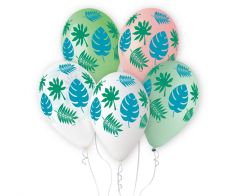 Latex baloni 32 cm Tropical Leaves