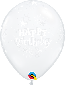 Lateks baloni 28cm Bday Sparkle DC 