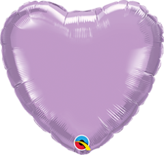 Mini Srce folijski balon na štapiću 10cm - Pearl Lavander