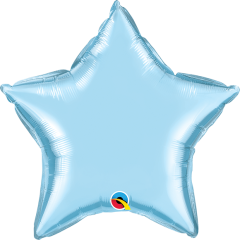 Mini Zvijezda folijski balon na štapiću 22,5cm - Pearl Light Blue