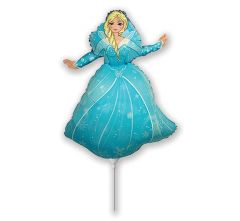 Mini 14" Ledena Princeza folijski balon na štapiću