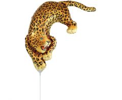 Mini 14" Leopard folijski balon na štapiću