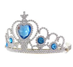 Tiara s plavim kamenčićima dječja