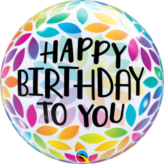Bubble Happy Bday To You Petals pvc balon
